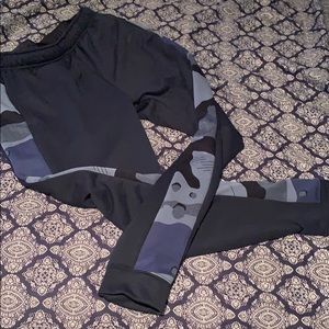 Nike sweatpants blue camo dri fit medium